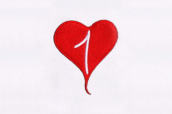 Heart with Number: A Valentine Embroidery Design for Etsy Sellers