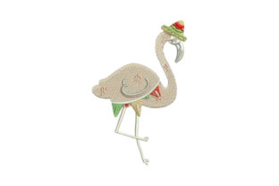 Mexican Flamingo: A Playful Embroidery Design for Handmade Gifts